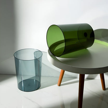 Clear Plastic Kitchen Trash Can