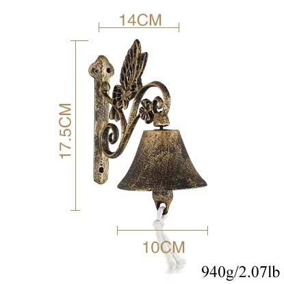 Rustic Metal Door Bell – Traditional Entryway Doorbell