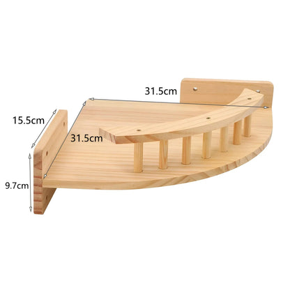 Cat Climbing Wall Shelf with Scratch Post