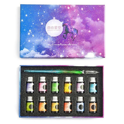 Beautiful Crystal Calligraphy Ink Set - Fesara