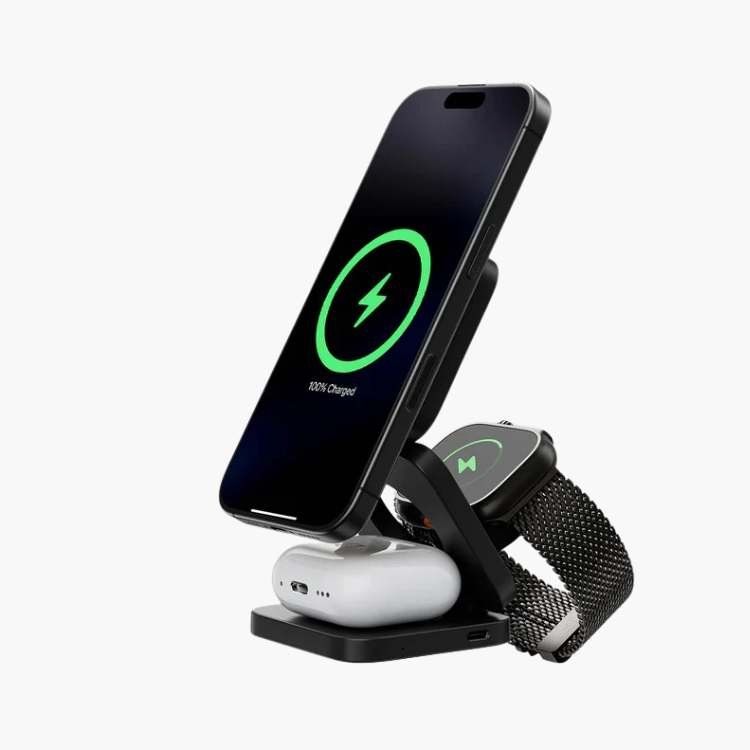 Fast 3-in-1 Wireless Charging Pad - Fesara