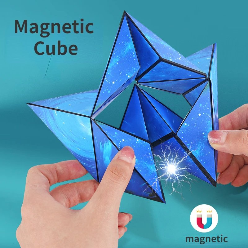 Fun 3D Magnetic Puzzle Cube for Kids