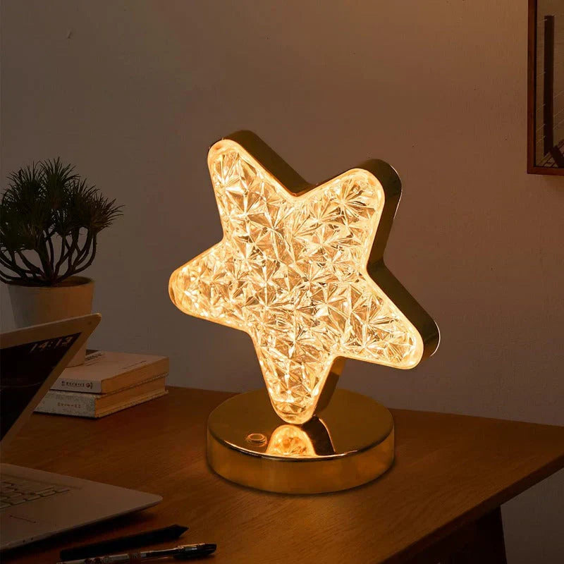 Beautiful Crystal Desk Lamp with Dimmer