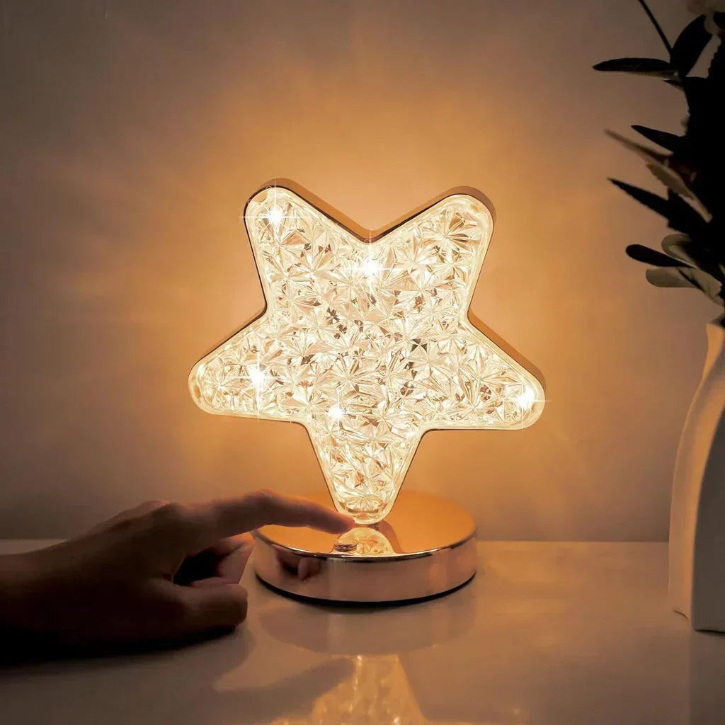 Beautiful Crystal Desk Lamp with Dimmer