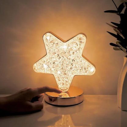 Beautiful Crystal Desk Lamp with Dimmer