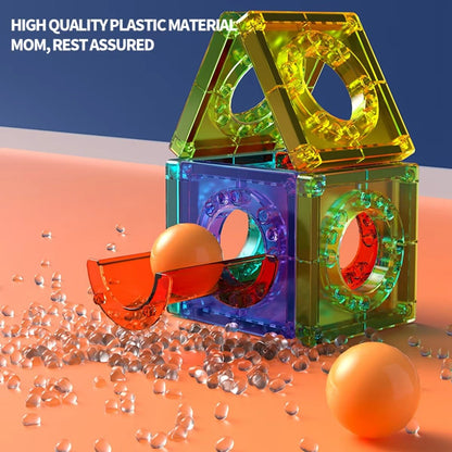 Magnetic Building Blocks 69-Piece Construction Toy Set