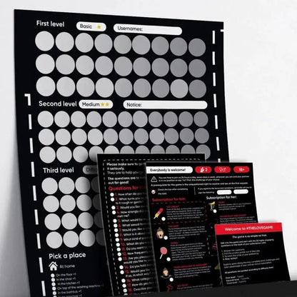 Romantic Travel Scratch Off Map Poster