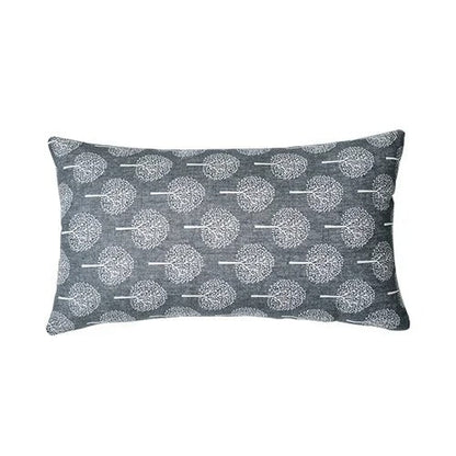 Elegant Linen Pillow Cover with Classic Print Design - Fesara
