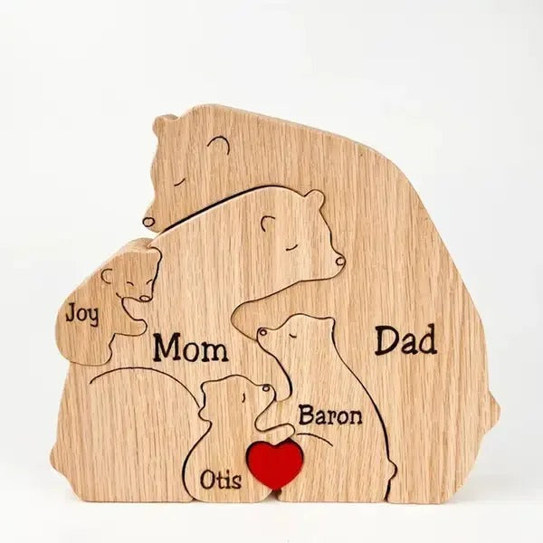 Customised Teddy Bear Family Figurine