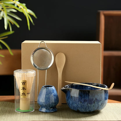 Classic Green Tea Set - 6pc Japanese Matcha Ceramic Kit