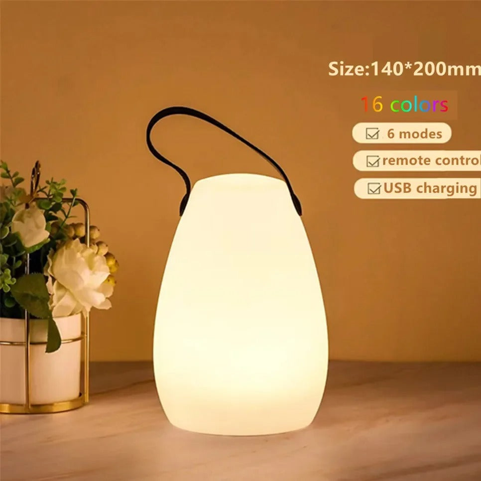 Wireless Outdoor Rechargeable Table Lamp with Remote