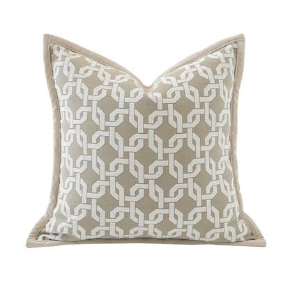 Soft Plush Reversible Geometric Cushion Cover