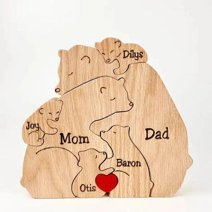 Customised Teddy Bear Family Figurine