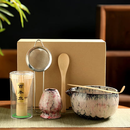 Japanese Matcha Tea Gift Set - 6 Piece Ceramic Kit