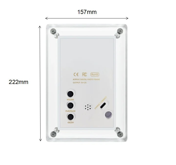 HD Digital Picture Frame - Show Photos and Videos