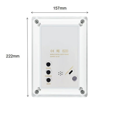 HD Digital Picture Frame - Show Photos and Videos