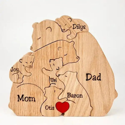 Customised Teddy Bear Family Figurine
