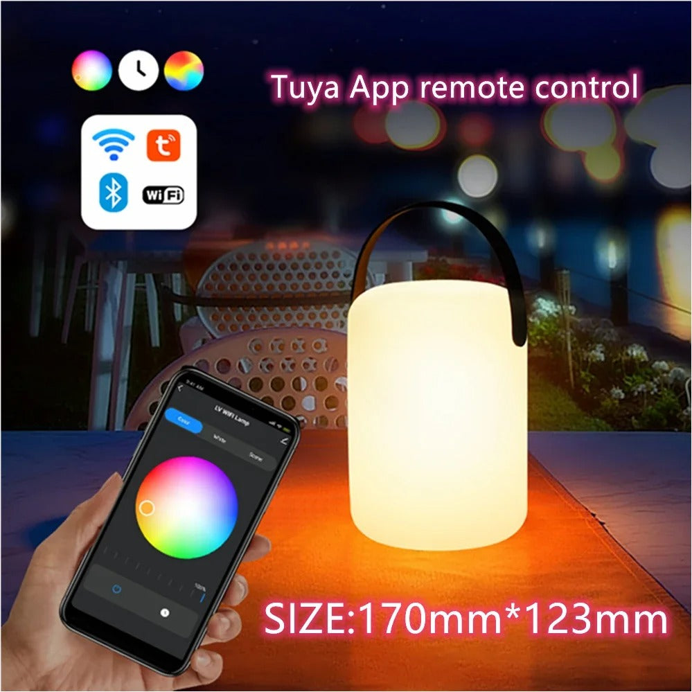 Wireless Outdoor Rechargeable Table Lamp with Remote