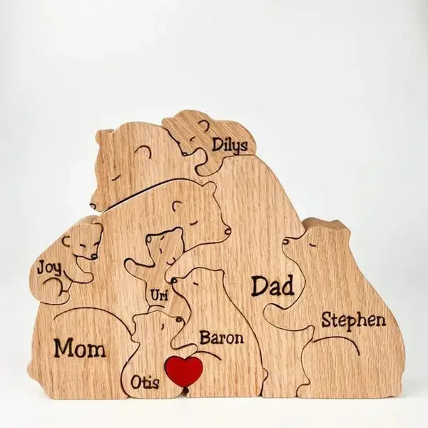 Customised Teddy Bear Family Figurine