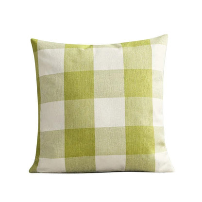 Warm Plaid Cushion Cover in Rustic Country Style