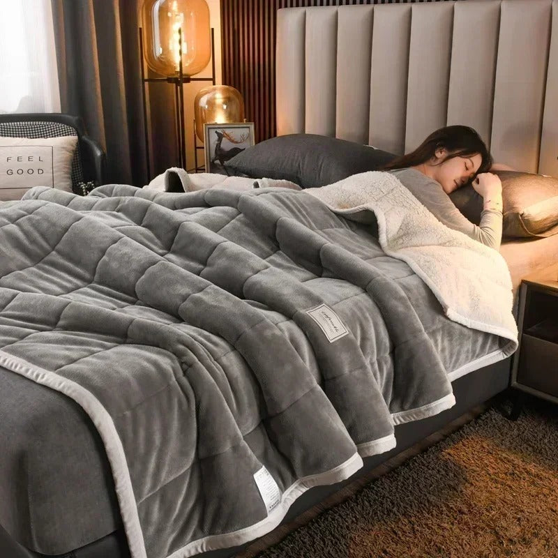 Cozy Plush Throw Blanket for Winter Nights