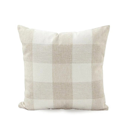 Warm Plaid Cushion Cover in Rustic Country Style