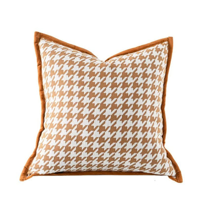 Soft Plush Reversible Geometric Cushion Cover