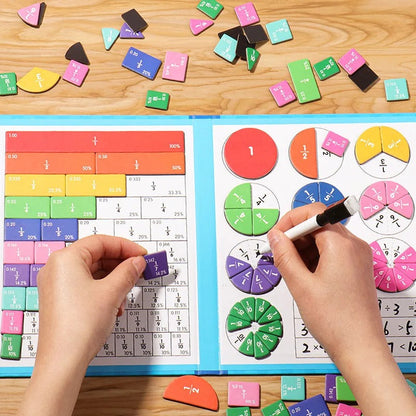 Educational Fraction Magnet Set for Kids Learning - Fesara