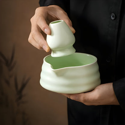 Green Tea Ceramic Cup Set