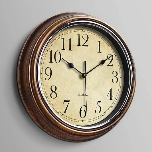 Modern Wooden Silent Wall Clock 30cm - Fesara
