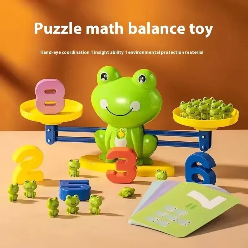 Colorful Learning Frog Math Balance Game