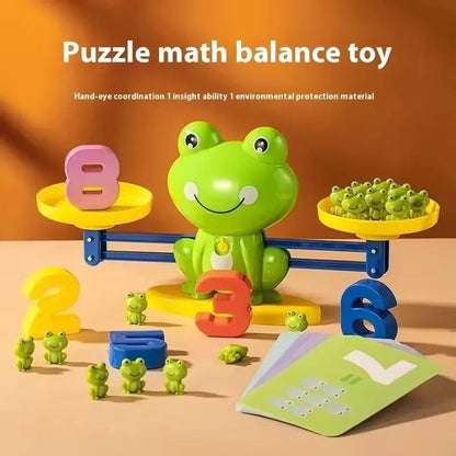 Colorful Learning Frog Math Balance Game