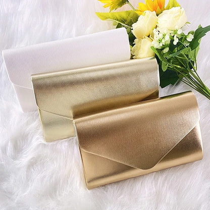 Small Chic Purse with Gold Chain Strap
