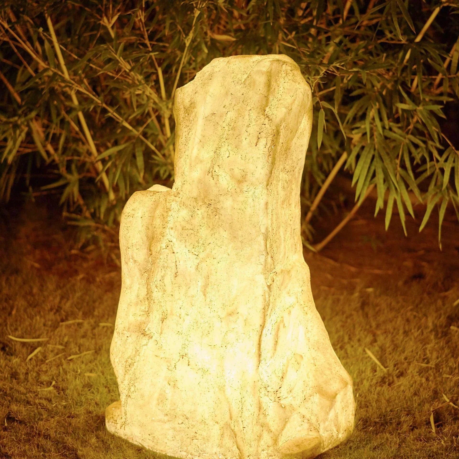 Vibrant Stone Solar Garden Lights - Durable Outdoor Landscape Lighting for Pathways and Gardens-5