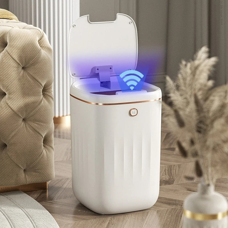 Automatic Touchless Trash Can with UV Sanitizer - Fesara