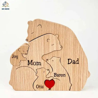 Customised Teddy Bear Family Figurine
