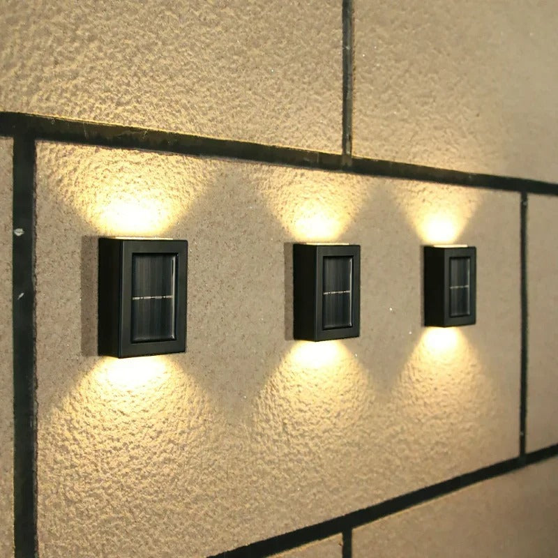 Outdoor Solar Powered Wall Lights - Wireless & Stylish - Fesara