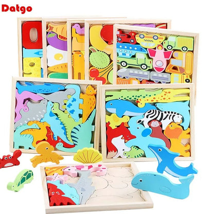 Challenging Wooden Shape Sorting Puzzle