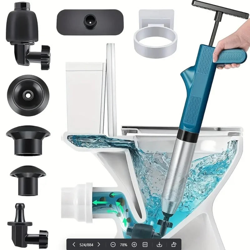 Easy Use Toilet Plunger and Drain Cleaner - Fesara