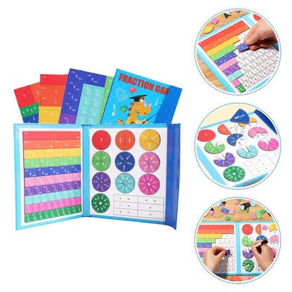 Educational Fraction Magnet Set for Kids Learning