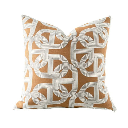Soft Plush Reversible Geometric Cushion Cover
