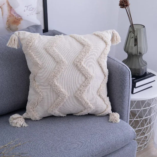 Vintage Textured Pillow Cover - Global Home Decor Accent - Fesara