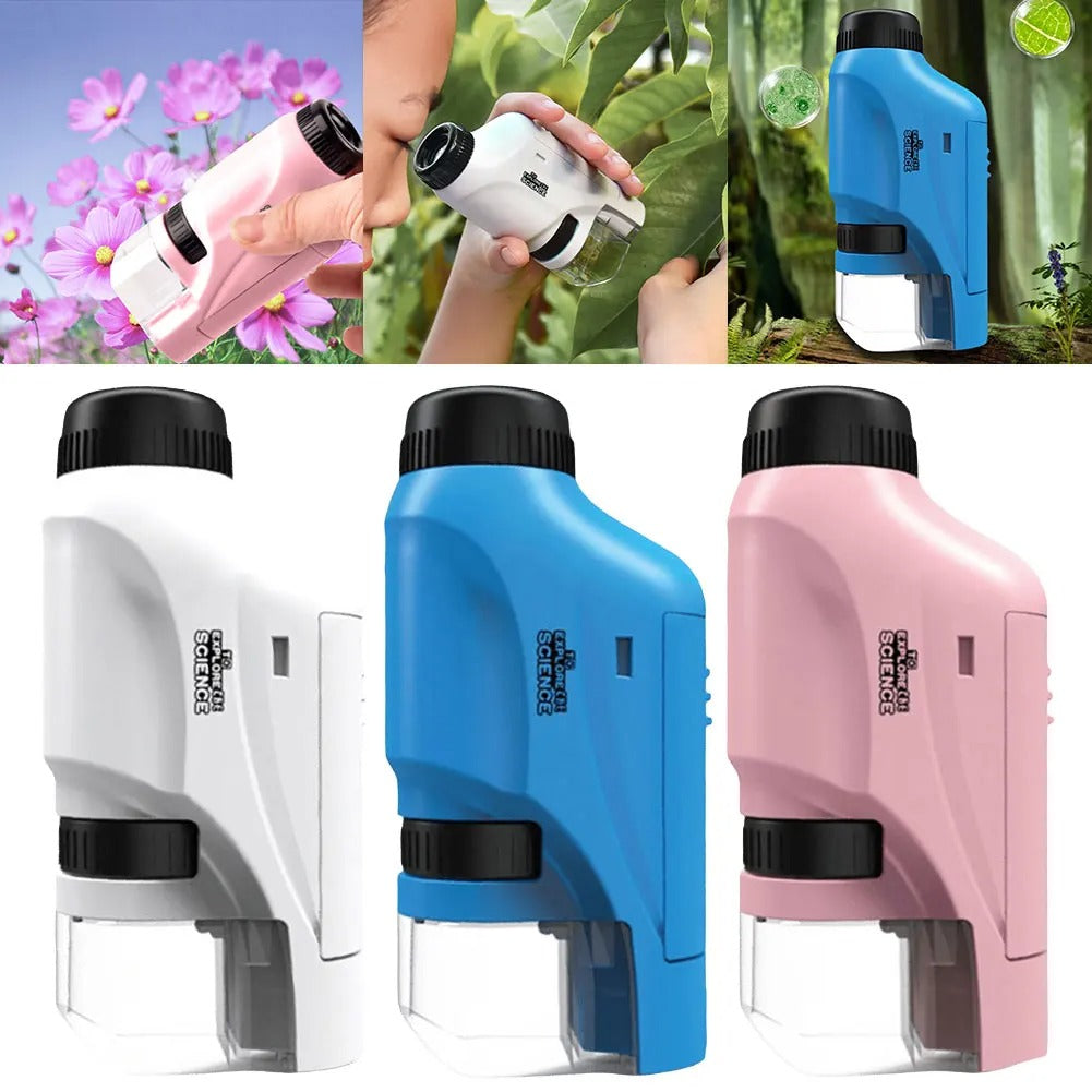 Compact Pocket Microscope for Kids and Beginners - Fesara