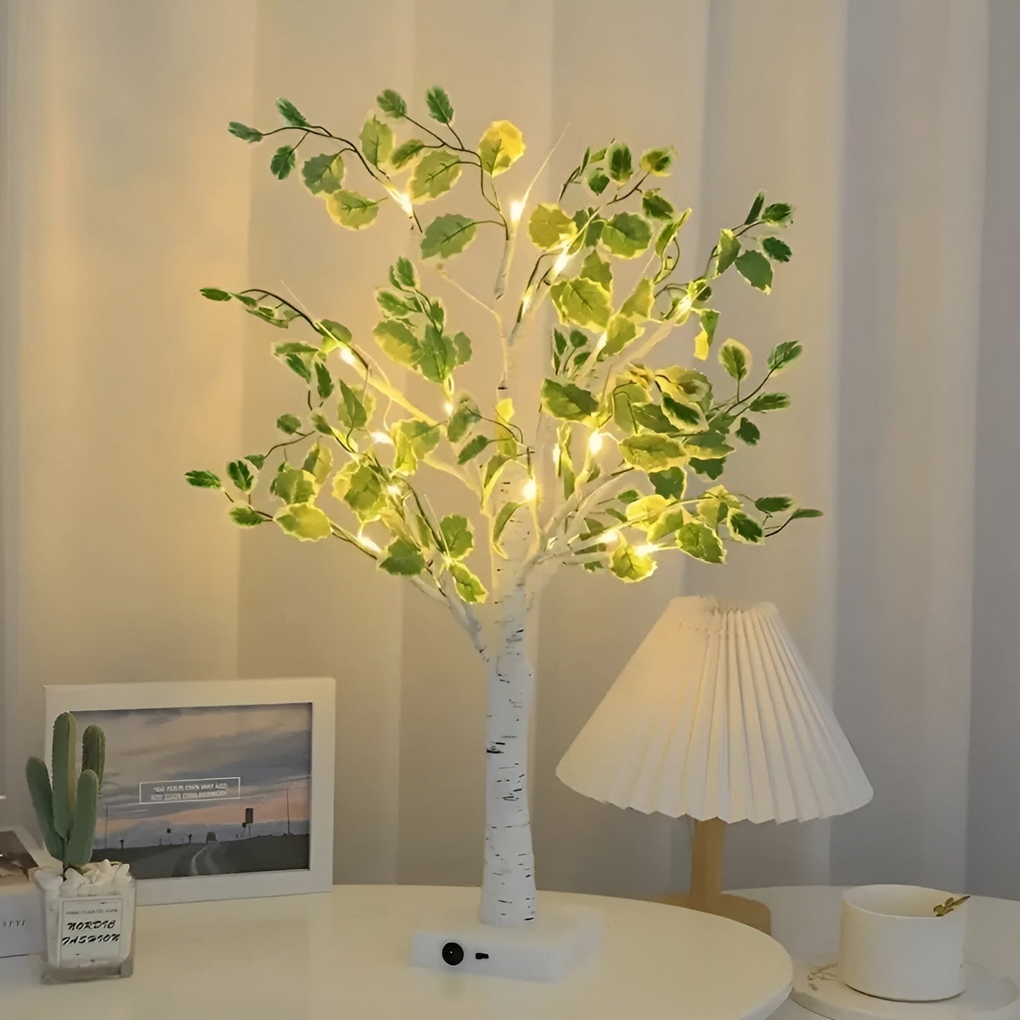 Stylish Tree Shaped Desk Lamp with Soft LED Light