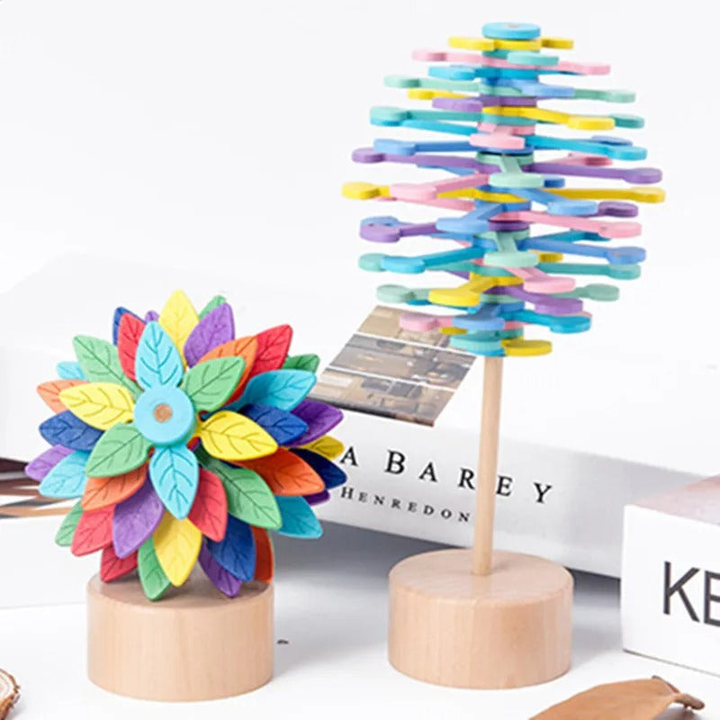 Classic Wood Fidget Spinner Toy