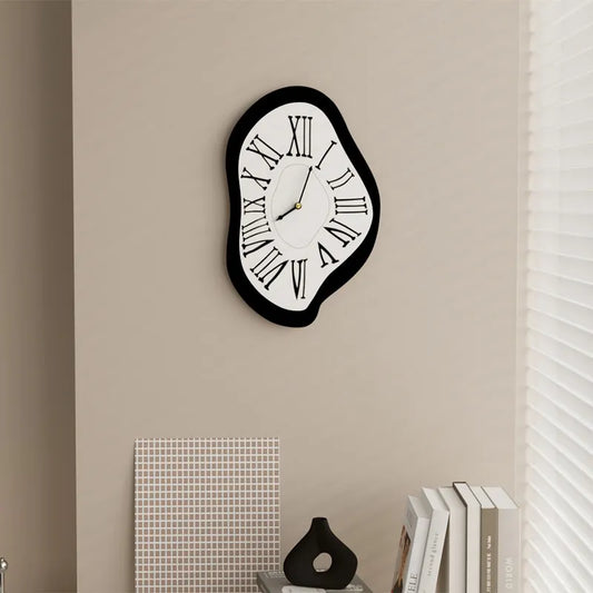 Modern Black Decorative Wall Clock - Fesara