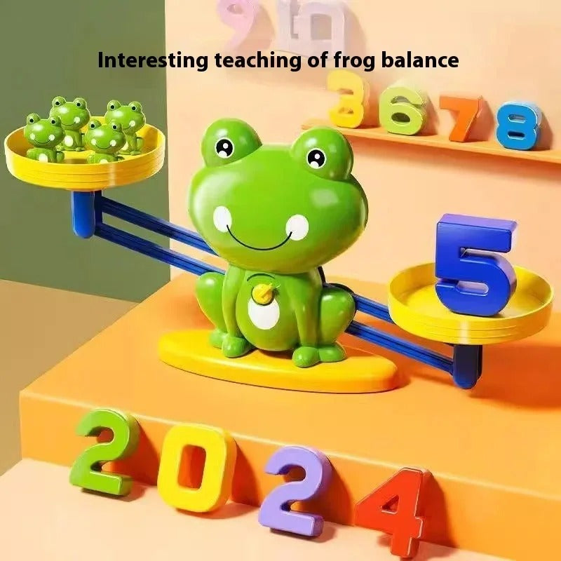 Colorful Learning Frog Math Balance Game