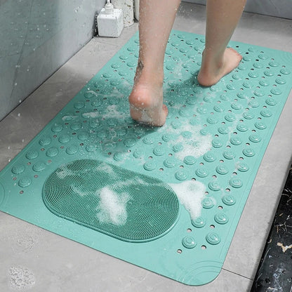 Non-Slip Bathroom Mat with Built-in Foot Massager