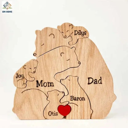 Customised Teddy Bear Family Figurine