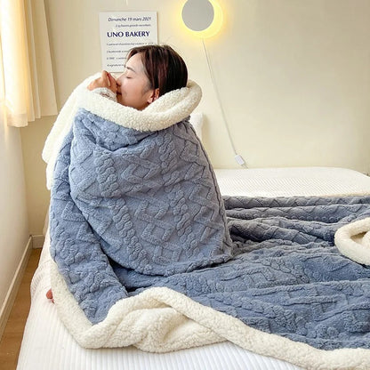 Plush Soft Woolen Winter Throw Blanket